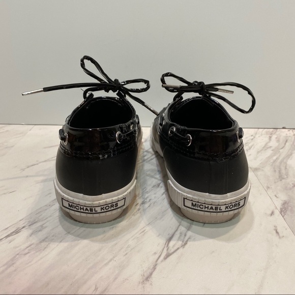 Michael Kors Hyde Black Duck Shoes 6 - Picture 3 of 9
